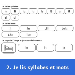 Aperçu 2 du livre Lire avec les syllabes