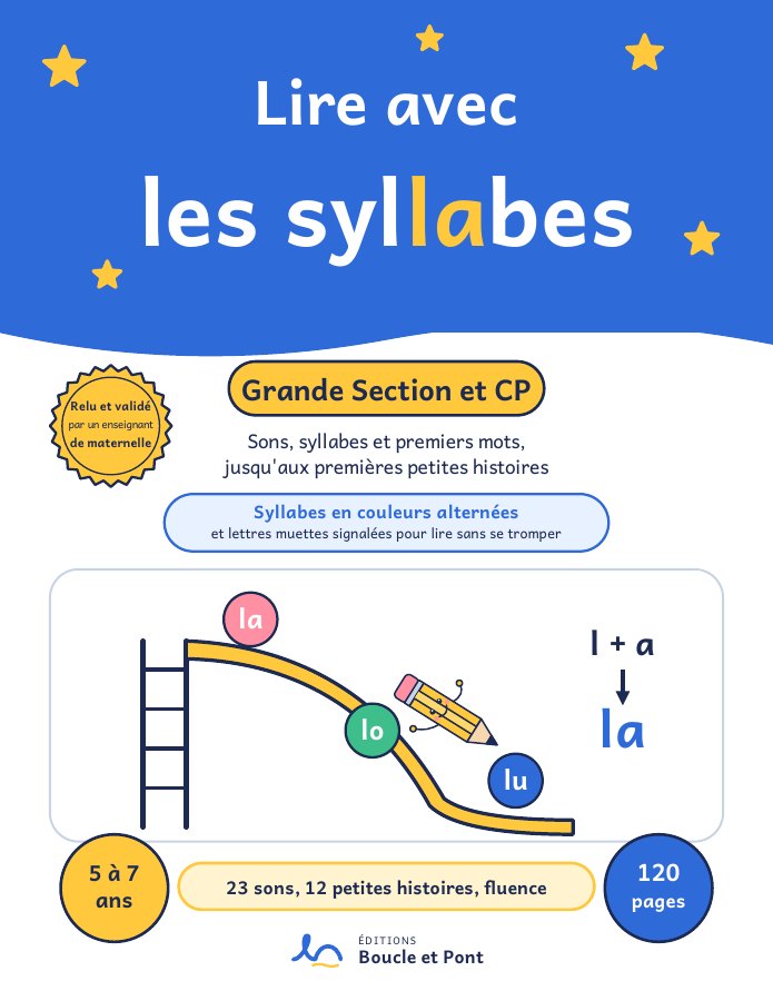 Couverture du livre Lire avec les syllabes, Camille Roussel